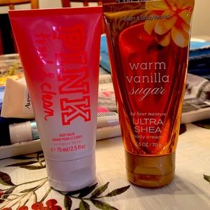 Two Small Lotions ( PINK And BBW)